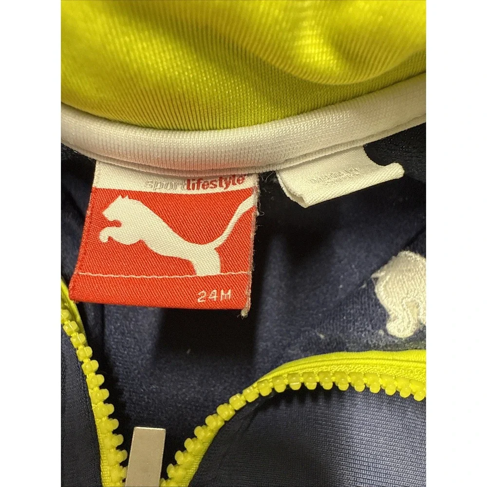 PUMA‎ KIDS Boys' Separates Full Zip Track Jacket Blue Depths M NWT